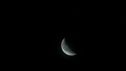 Obraz na płótnie Canvas The moon this morning 6am Columbus Ohio