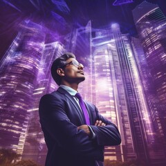 Fototapeta premium Portrait of a Successful Executive Businessman