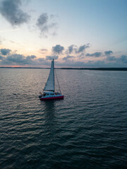 Fototapeta premium Bateau sur bassin d'Arcachon 