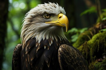 eagle in tropical forest