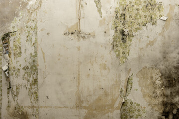 A horrible wall full of waste and dirt