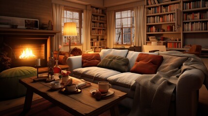 Fototapeta na wymiar Cozy Living Room Ideas