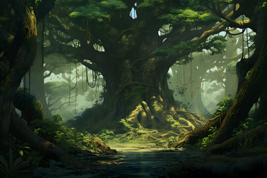 massive tree, huge tree, big trree, massive jungle tree, biggest tree in the world