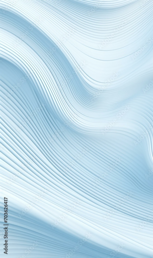 Poster abstract blue wave background with wavy lines. generative ai.