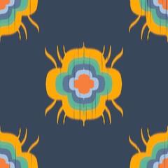 Ethnic abstract ikat art. Seamless pattern in tribal, folk embroidery, and Mexican style TRADITIONAL INDIAN .