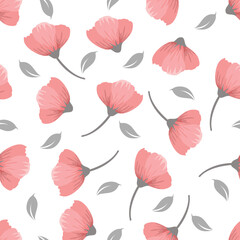 Seamless Floral Pattern. Suitable for Accessories, Home Décor, Stationary, Textile & Fabric, Wallpaper, Website or any other Printing Purposes. Vector Illustration.