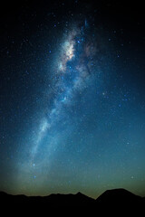 Fototapeta na wymiar Nighttime atmosphere on Mount Bromo, Indonesia