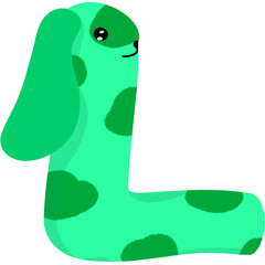 alphabet A-Z zoo animal clip art