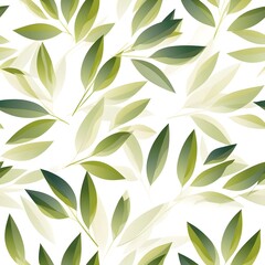 The seamless pattern adorable leaves