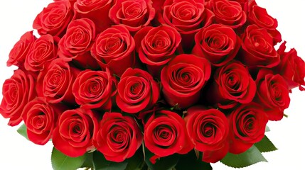 Obraz premium A bouquet of red roses & Flowers in a heart shaped box, Valentines Special Gift, Happy Valentines Day, Valentines Day gift Idea 