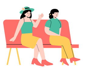 spring activity people vector