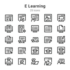 e learning icons