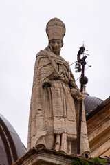Statue of St Augustine - Urbino - Italy