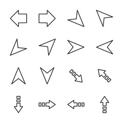 set of arrows icon