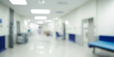 Fotobehang hospital corridor in hospital © Ohice