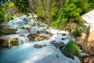 Fototapeta premium San Filippo's Waterfall Thermal Baths - Italy