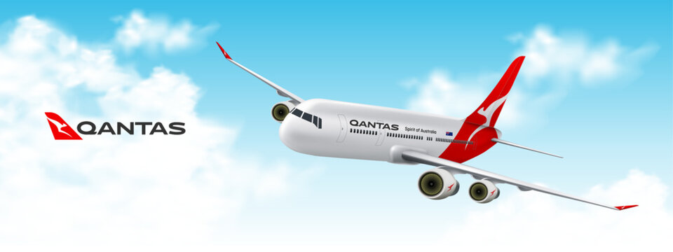 Aircraft of Qantas Airways, Top 17 of The World's Top 100 Airlines in 2023 (Vector)