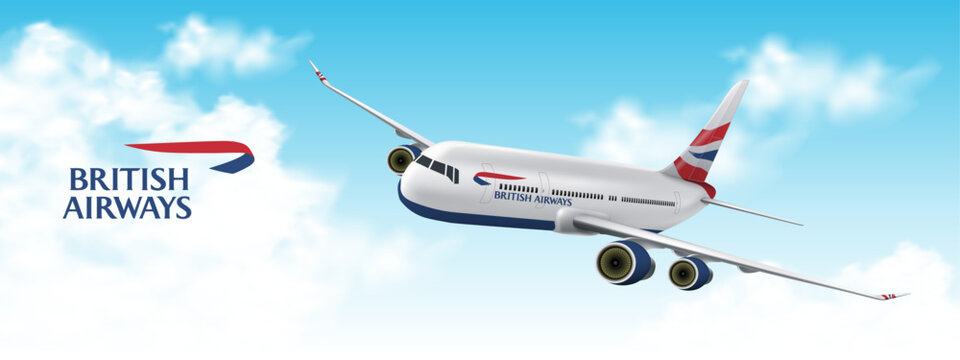 Aircraft of British Airways, Top 18 of The World's Top 100 Airlines in 2023 (Vector)