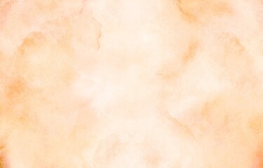 Orange pastel Stains and Blob on watercolor paper Texture Backgrounds, Soft pastel background...