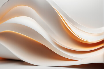 abstract soft curve background -Generative AI