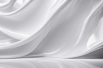 abstract soft curve background -Generative AI