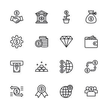 set of icons Finance 