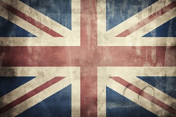 Old grunge vintage faded Britain flag