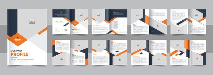 Modern brochure template with modern concept and minimalist layout vector for business profile and company product catalog design