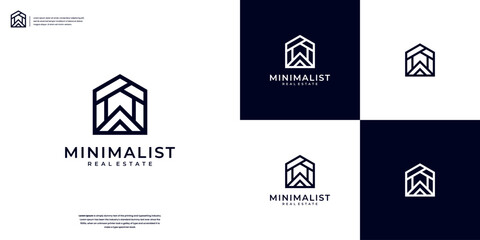 Minimalist Home Property logo design