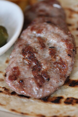 Traditional Turkish Cuisine Meatball Akhisar Kofte