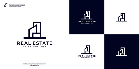 Real Estate Logo. Construction Architecture Building Logo Design inspiration