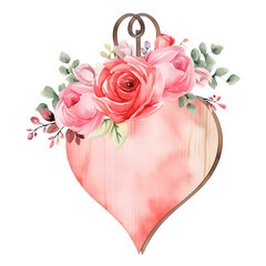 Evoke romance with charming hand-painted watercolor Valentine wooden signs, perfect for adding a heartfelt touch to your decor.