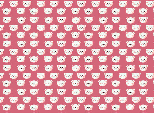 bear pattern, childish background texture, great for fabrics, backgrounds