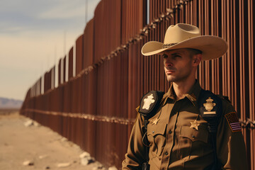 Fototapeta premium Border Patrol, border, border patrol in america, america, watching the border