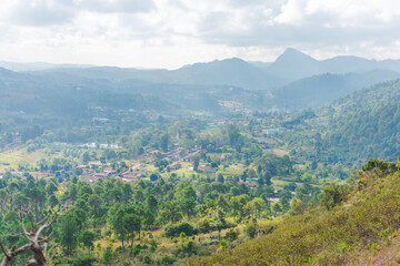 landscape with mountains, Kalaw Hills