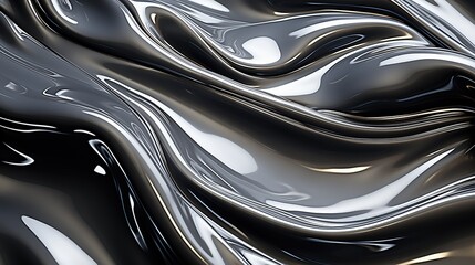 Black and white liquid texture background