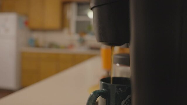 coffee machine brewing