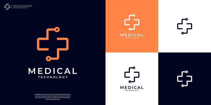 Medical technology logo design inspiration