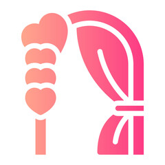 wedding arch gradient icon