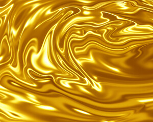 金色の液体風テクスチャ　AI画像