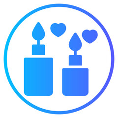 candle gradient icon