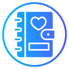 diary gradient icon