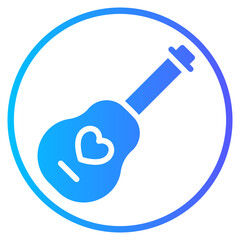 guitar gradient icon