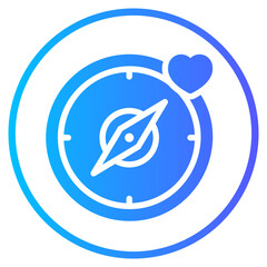 compass gradient icon