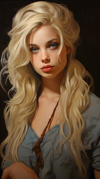 Beautiful blond woman, beautiful blond girl, bloond woman, blond girl, white hair, blond woman portrait