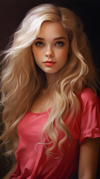 Beautiful blond woman, beautiful blond girl, bloond woman, blond girl, white hair, blond woman portrait