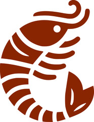 shrimp, seafood logo