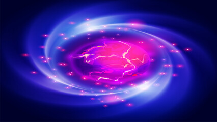 Big bang illustration wallpaper with light effects design