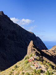 mountain landscape with sky Masca, Tenerife