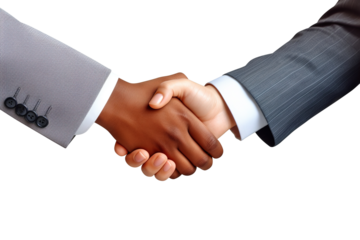 handshake between two business men and women isolated on transparent background Remove png, Clipping Path, pen tool
